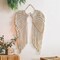 Macrame Wall Hanging Tapestry, Macrame Woven Boho Angel Wings Tapestry with Long Tassels, Bohemian Cotton Handmade Home Decor for Wedding, Office, Living Room, Bedroom